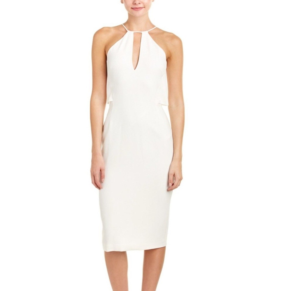 NICHOLAS White‎ Halter Neck Sleeveless Midi Dress Size US 8